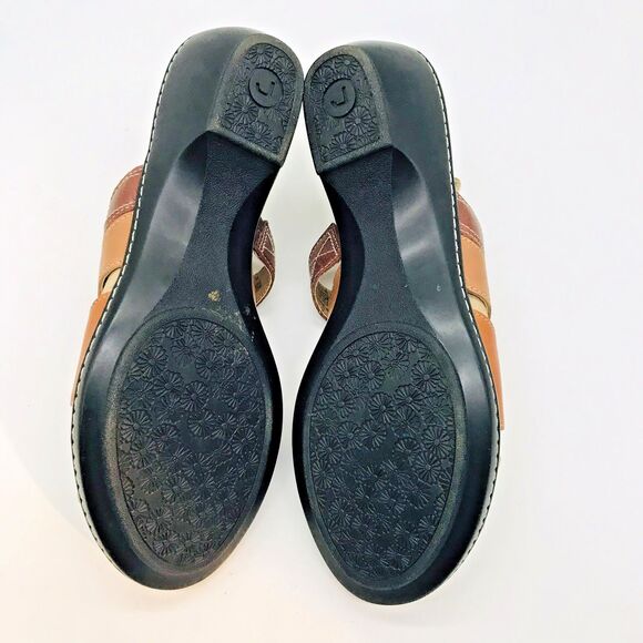 Rockport Adiprene by adidas Sandals Women's 8M Brown Leather Strappy Slide Shoes - Picture 8 of 11